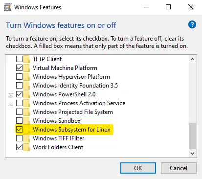 WSL2 Windows Feature should be activated to Install Docker Without Docker Desktop On Windows
