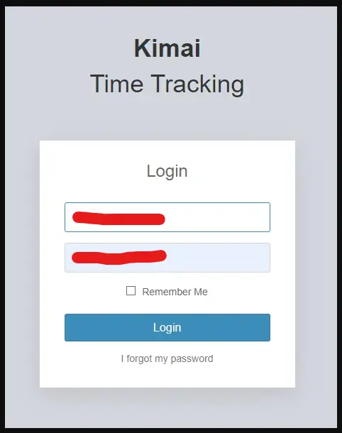 How To Dockerize Your Time-Tracking with Kimai - Login to Kimai